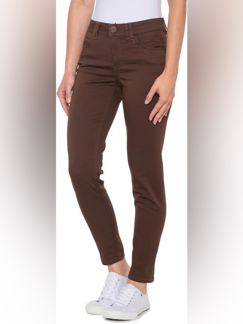 Democracy Ab Solution Straight Leg Jean Brown 6